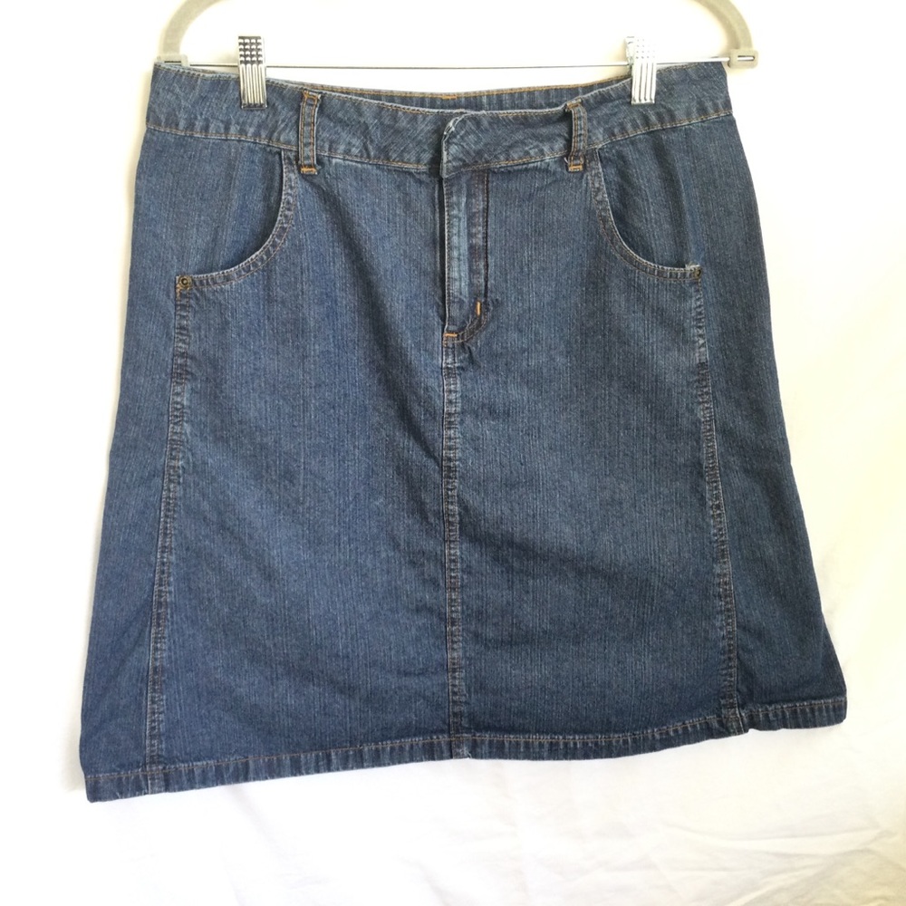 B.U.M. Equipment Vintage Denim Size 12 Jean Skirt 100% Mini Cotton